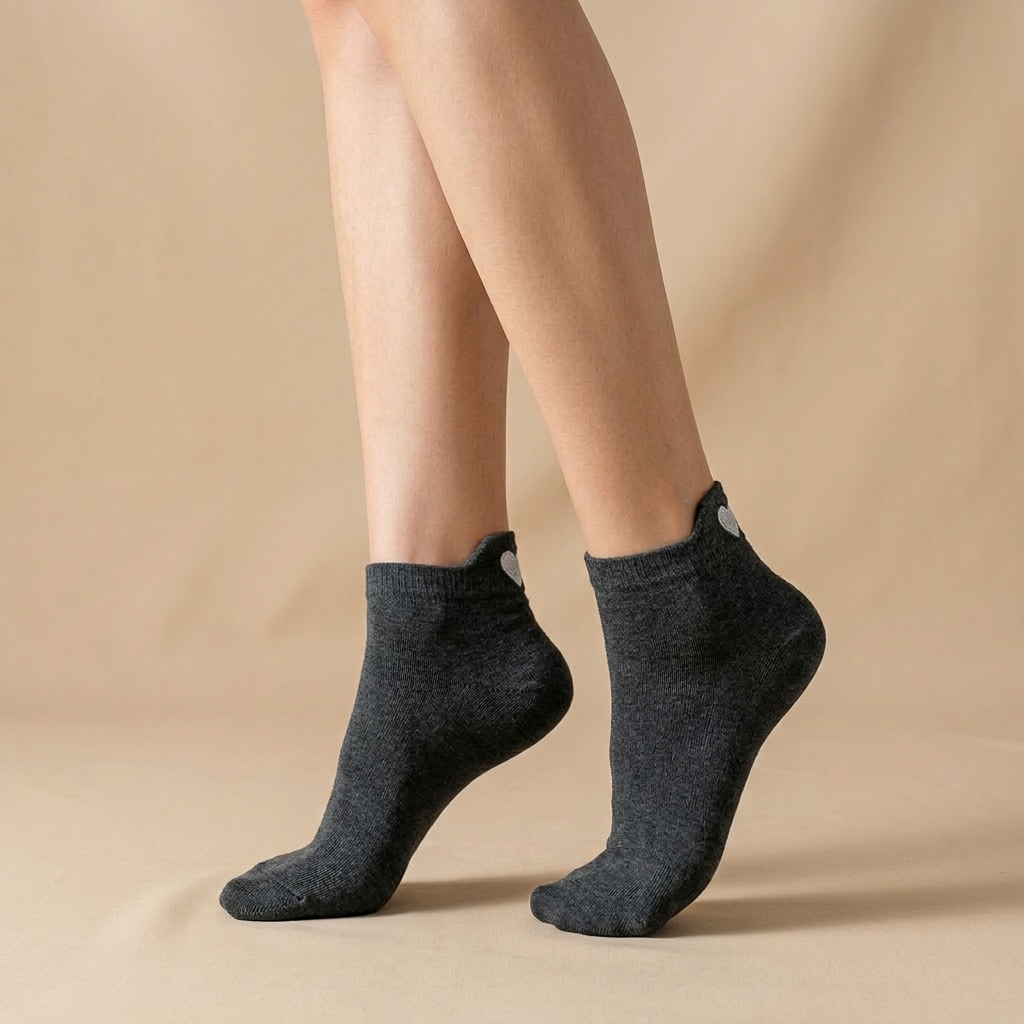 Herz Sneaker Anthrazit