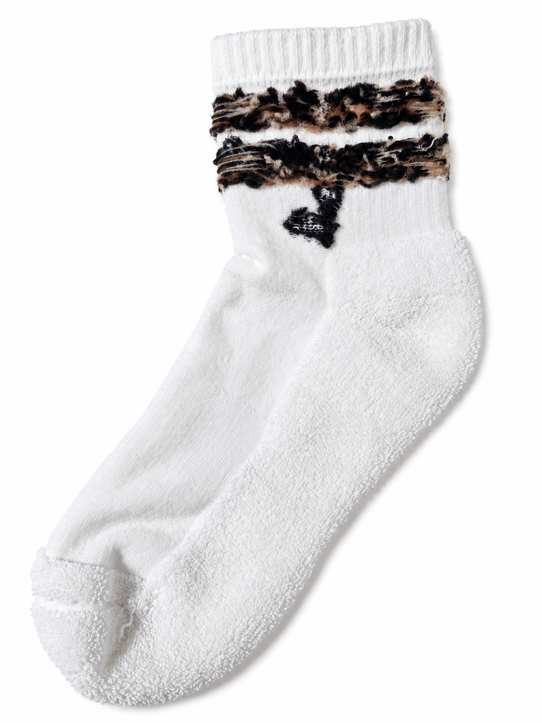 Leo Love 2 Streifen Quarter Socken – Bio-Baumwolle