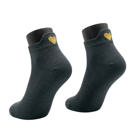 Herz Sneaker Anthrazit