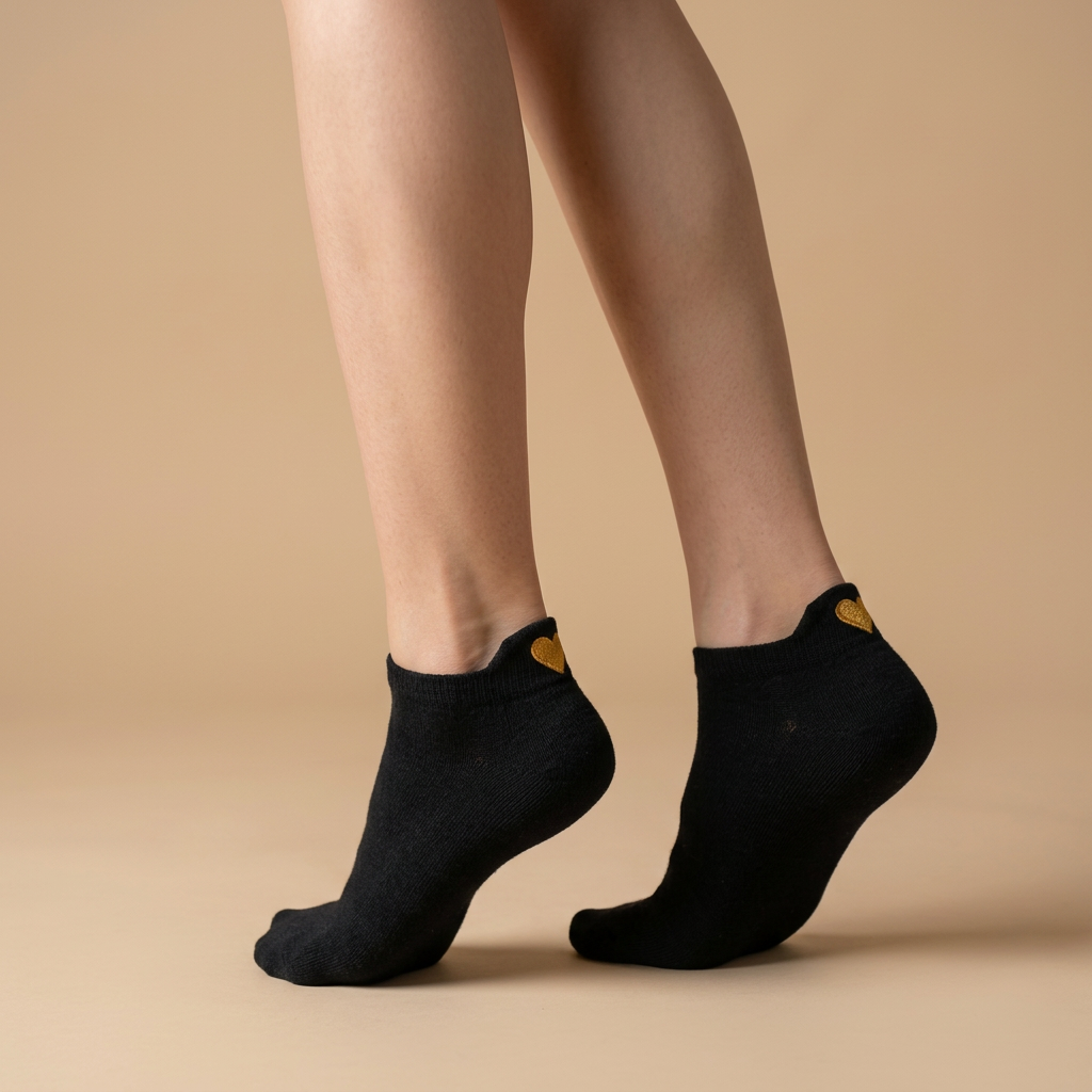 Herz Sneaker Schwarz