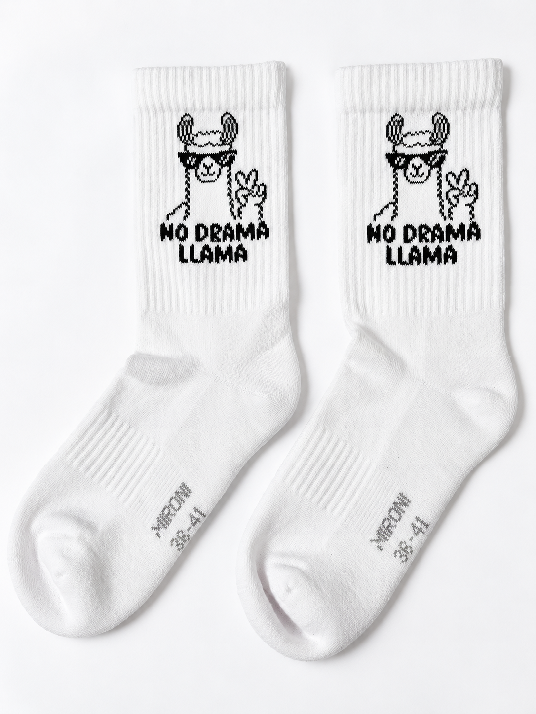 Llama Socken – Bio-Baumwolle, gepolsterte Sohle