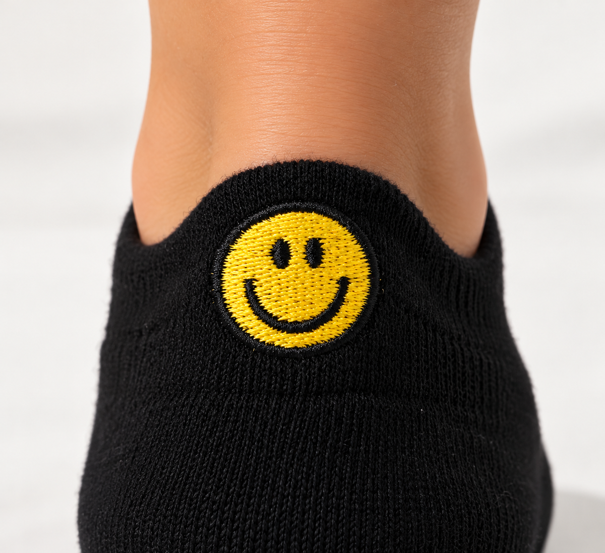 Smiley Kurze Socken – Bio-Baumwolle