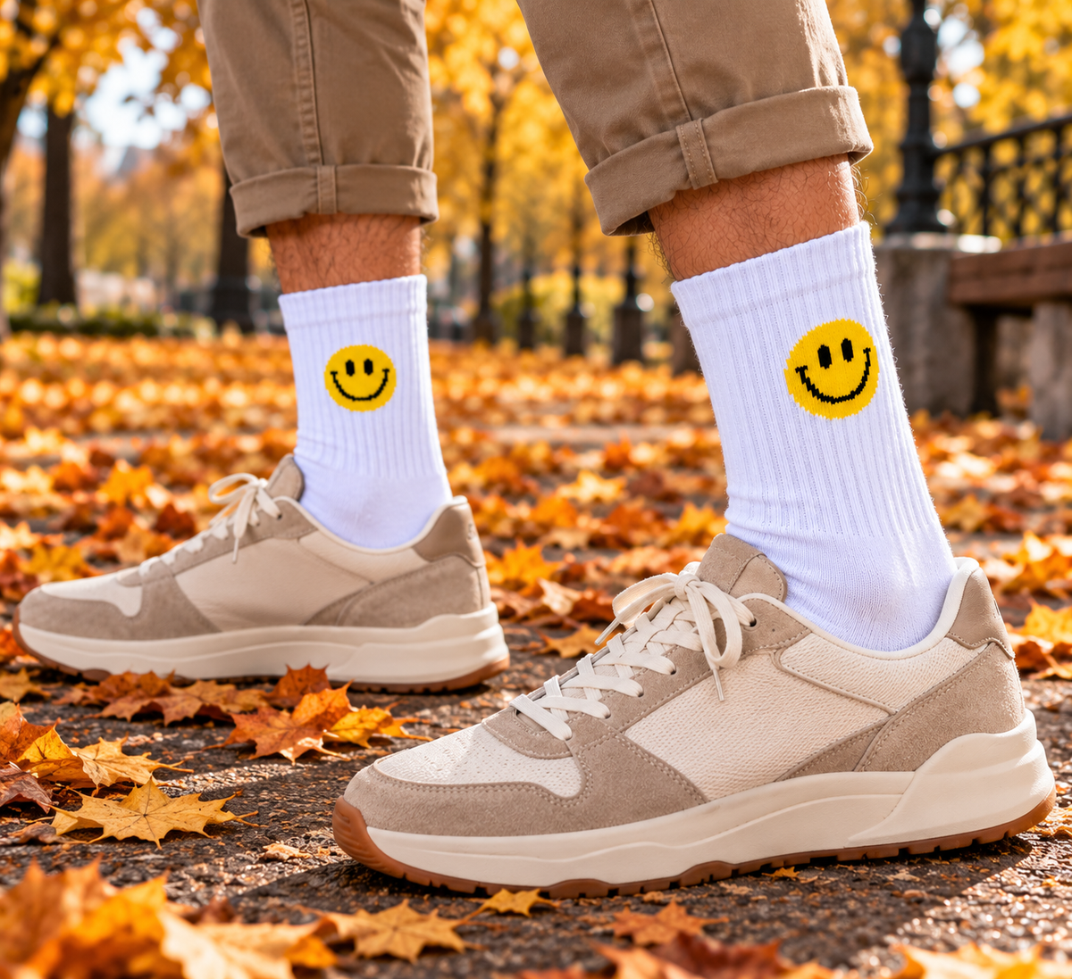 Smile Socken – Bio-Baumwolle, gepolsterte Sohle
