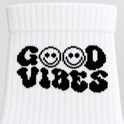 Good Vibes Socken – Bio-Baumwolle, gepolsterte Sohle