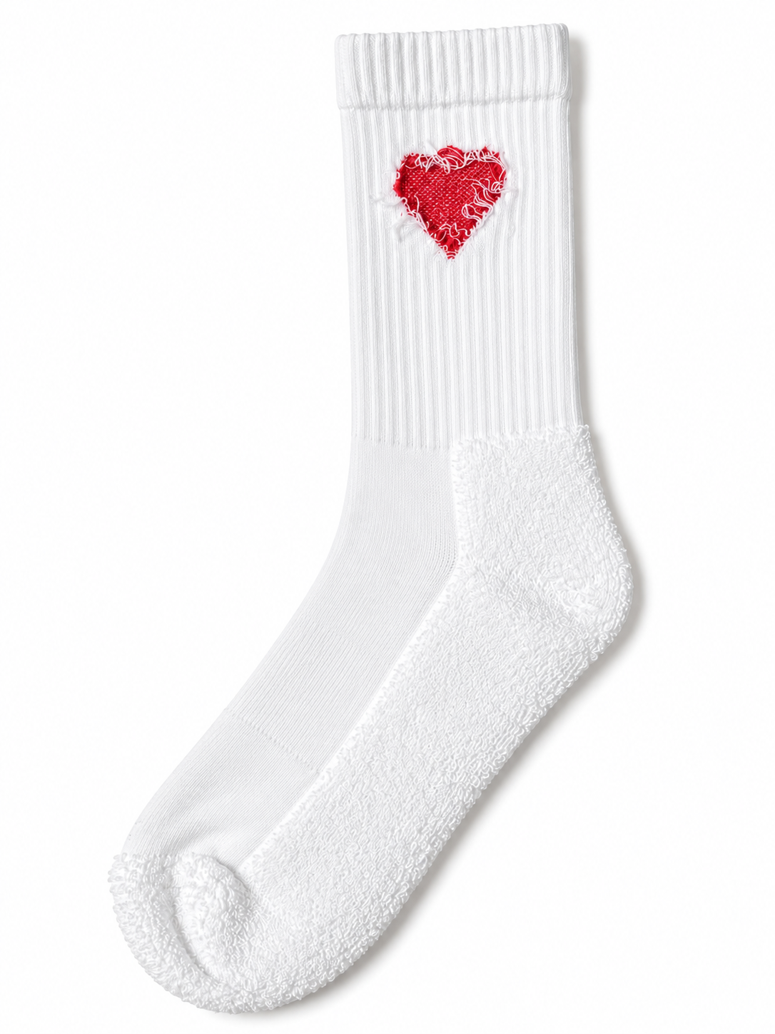 Herz Soket Socken – Bio-Baumwolle, gepolsterte Sohle