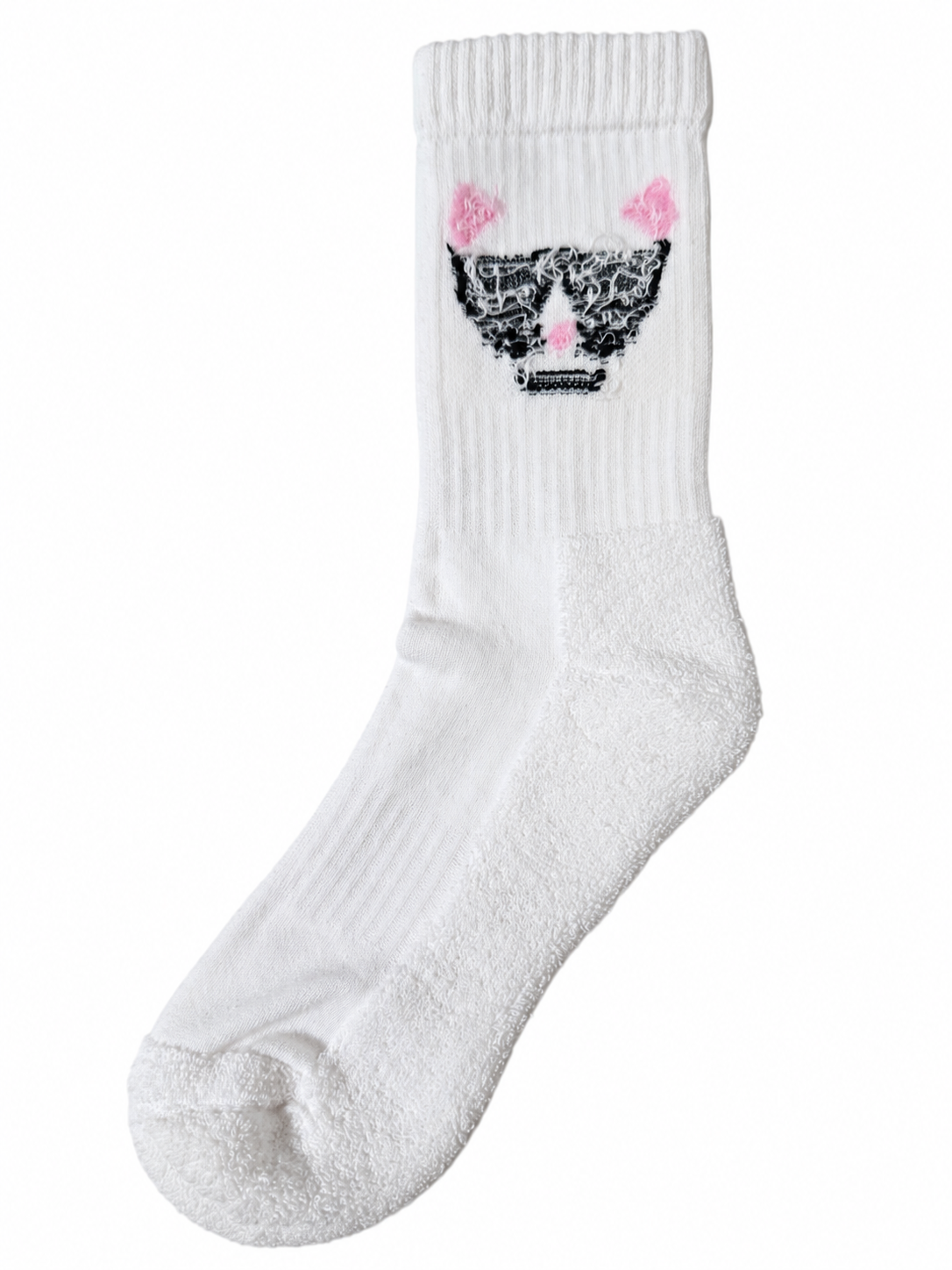 Katze Soket Socken – Bio-Baumwolle, gepolsterte Sohle