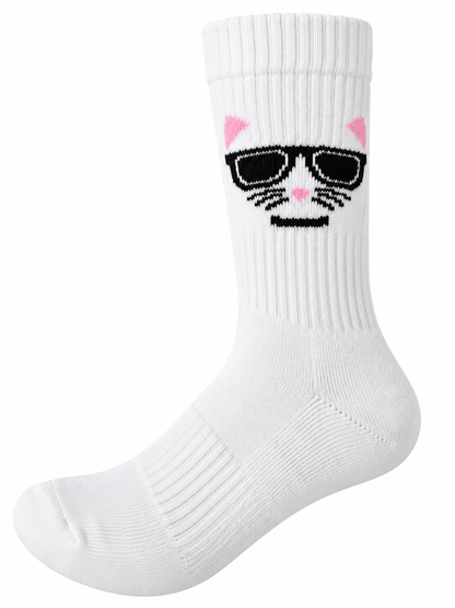 Katze Soket Socken – Bio-Baumwolle, gepolsterte Sohle