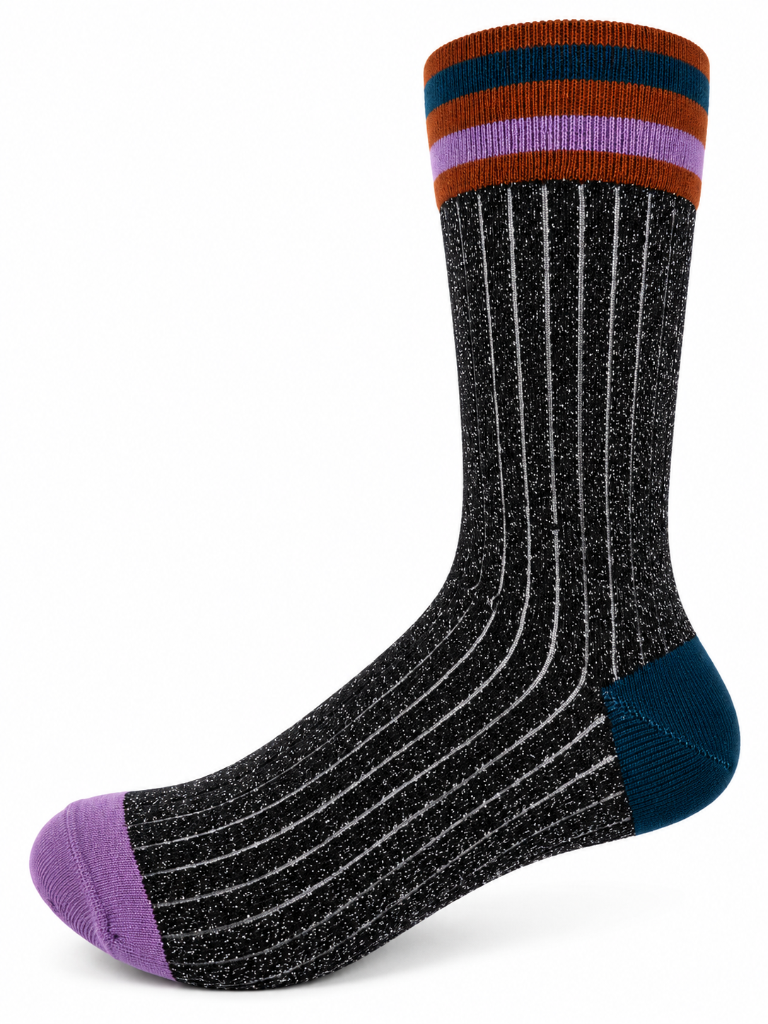 Lucky Fashion Socken – Bio-Baumwolle, metallische Fasern