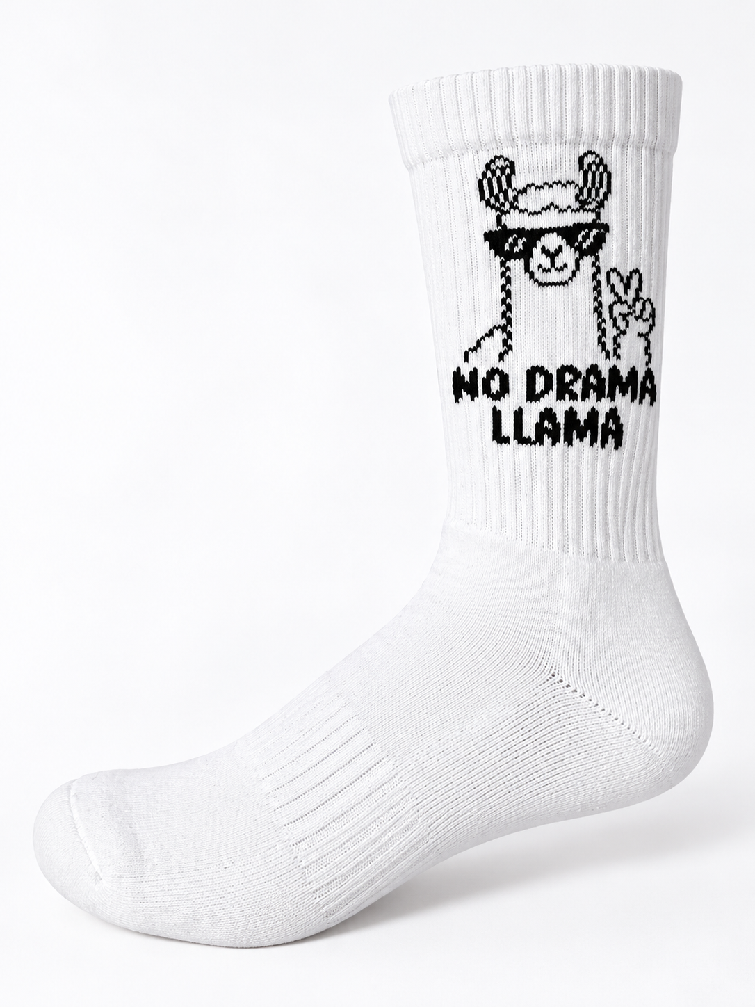 Llama Socken – Bio-Baumwolle, gepolsterte Sohle