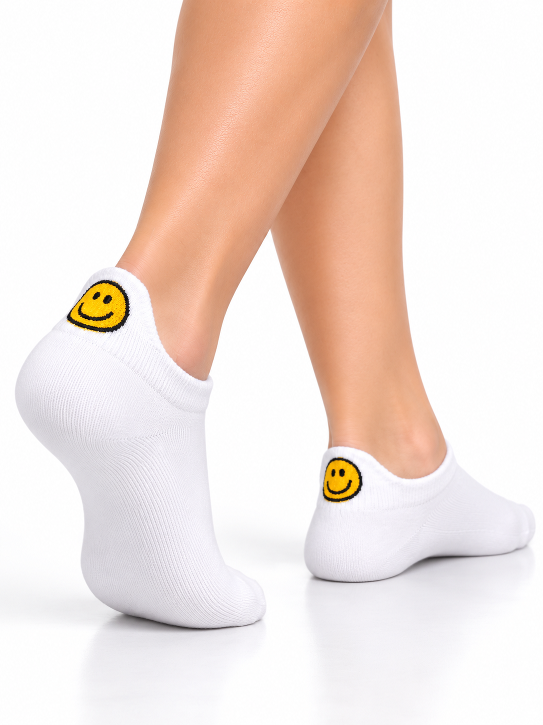 Smiley Kurze Socken – Bio-Baumwolle