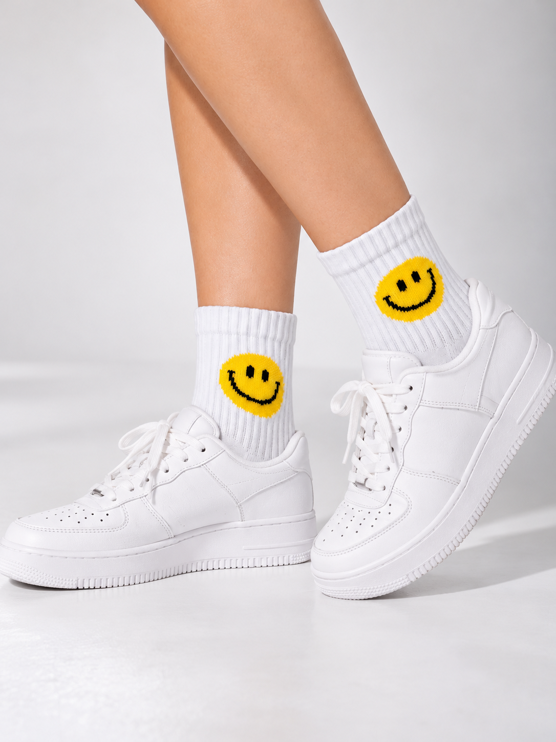 Smile Quarter Socken – Bio-Baumwolle, gepolsterte Sohle