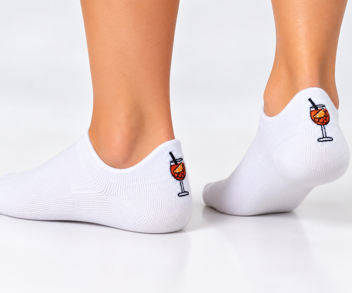 Herz Sneaker Drink Socken – Bio-Baumwolle