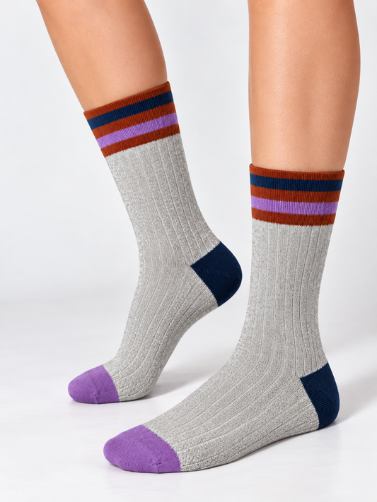 Lucky Fashion Socken – Bio-Baumwolle, metallische Fasern