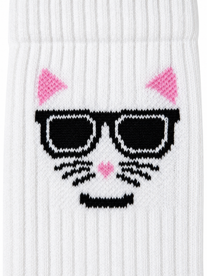 Katze Soket Socken – Bio-Baumwolle, gepolsterte Sohle