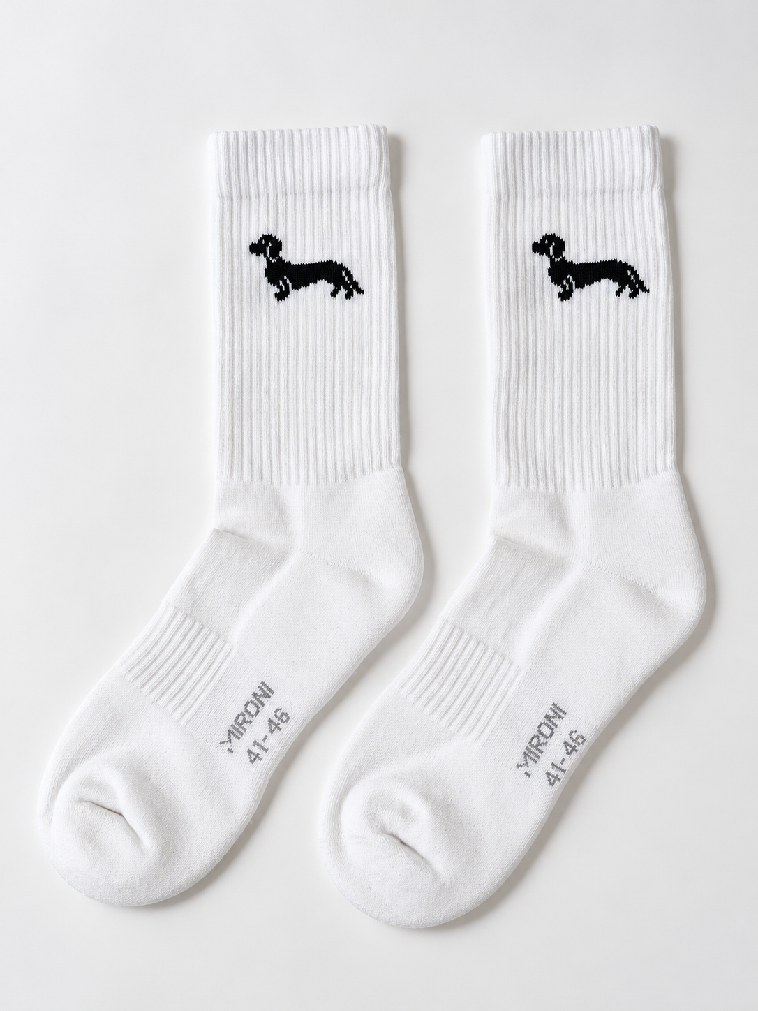 Dackel Socken – Bio-Baumwolle, gepolsterte Sohle