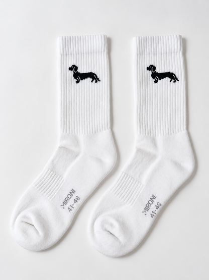 Dackel Socken – Bio-Baumwolle, gepolsterte Sohle