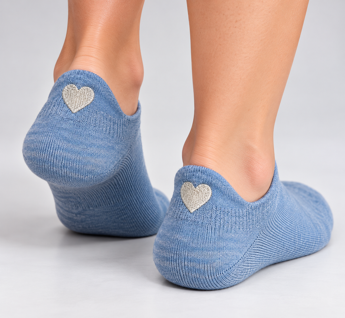 Herz Sneaker Socken Jeans – Bio-Baumwolle