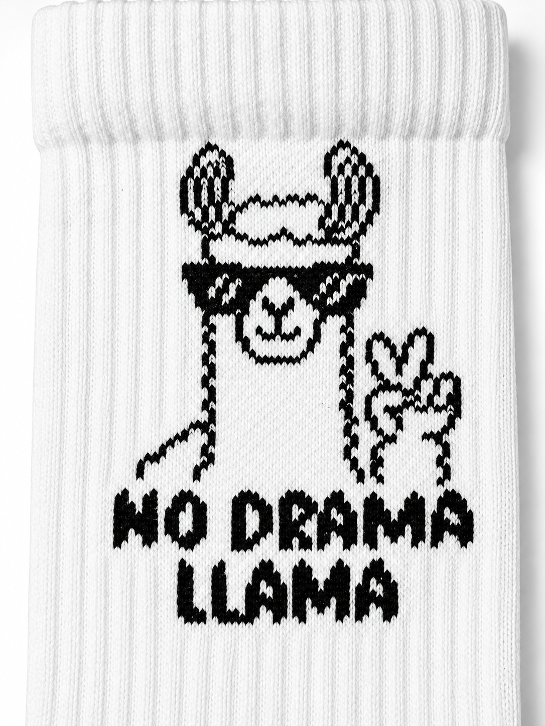 Llama Socken – Bio-Baumwolle, gepolsterte Sohle