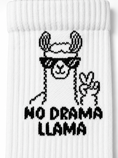 Llama Socken – Bio-Baumwolle, gepolsterte Sohle