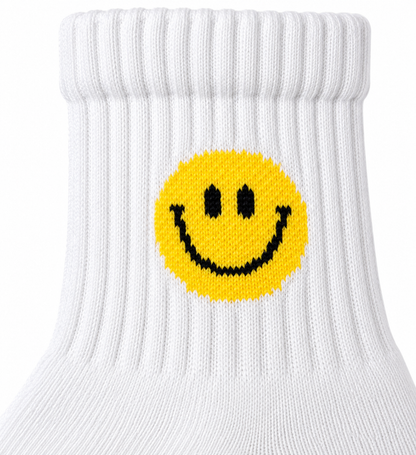 Smile Quarter Socken – Bio-Baumwolle, gepolsterte Sohle