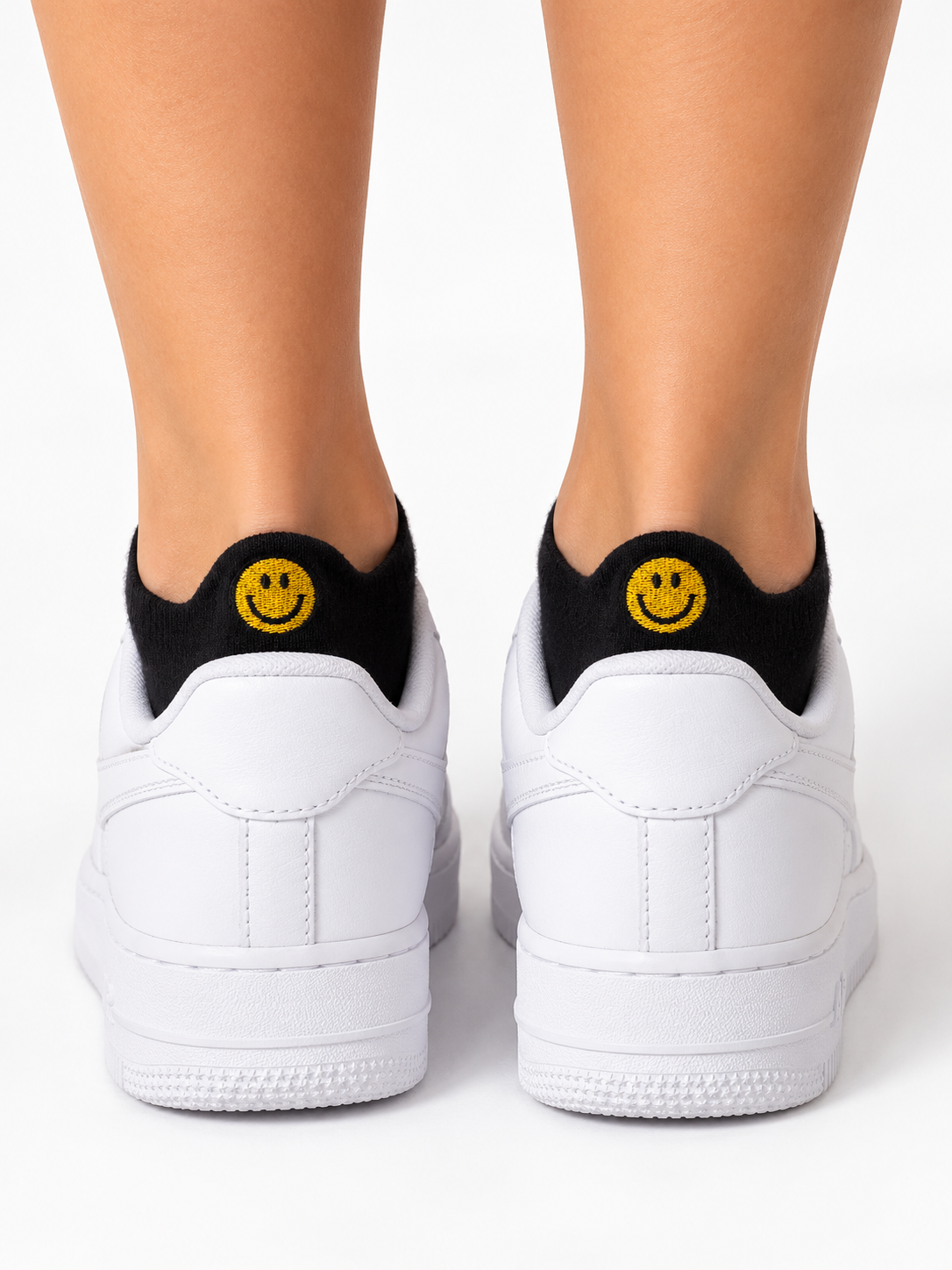 Smiley Kurze Socken – Bio-Baumwolle