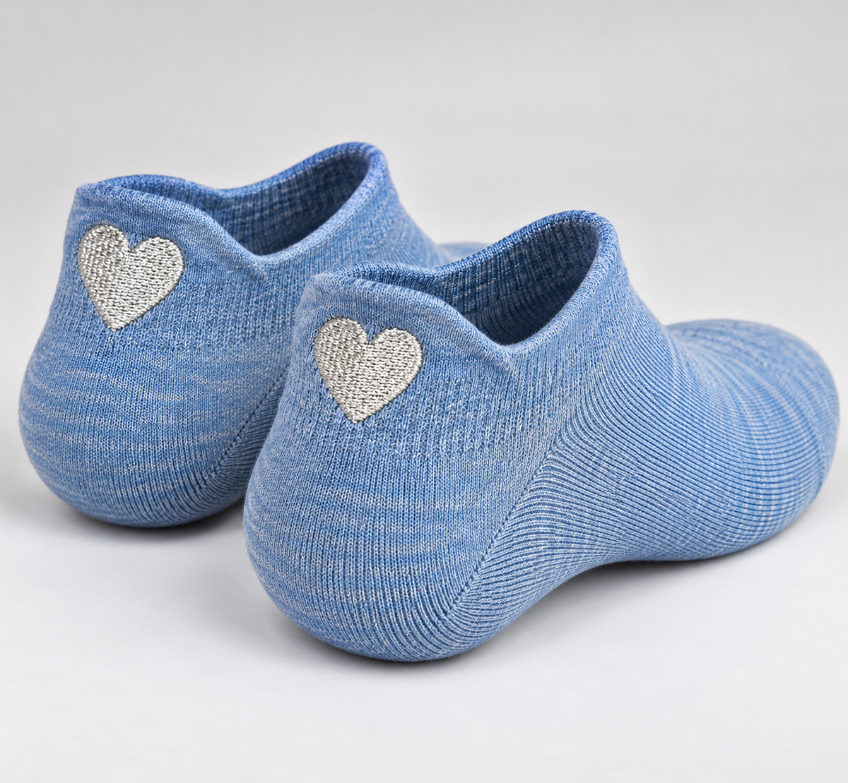 Herz Sneaker Socken Jeans – Bio-Baumwolle