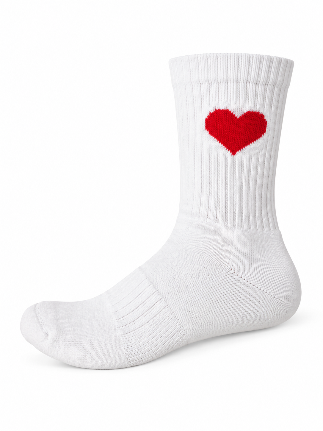 Herz Soket Socken – Bio-Baumwolle, gepolsterte Sohle