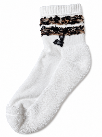 Leo Love 2 Streifen Quarter Socken – Bio-Baumwolle